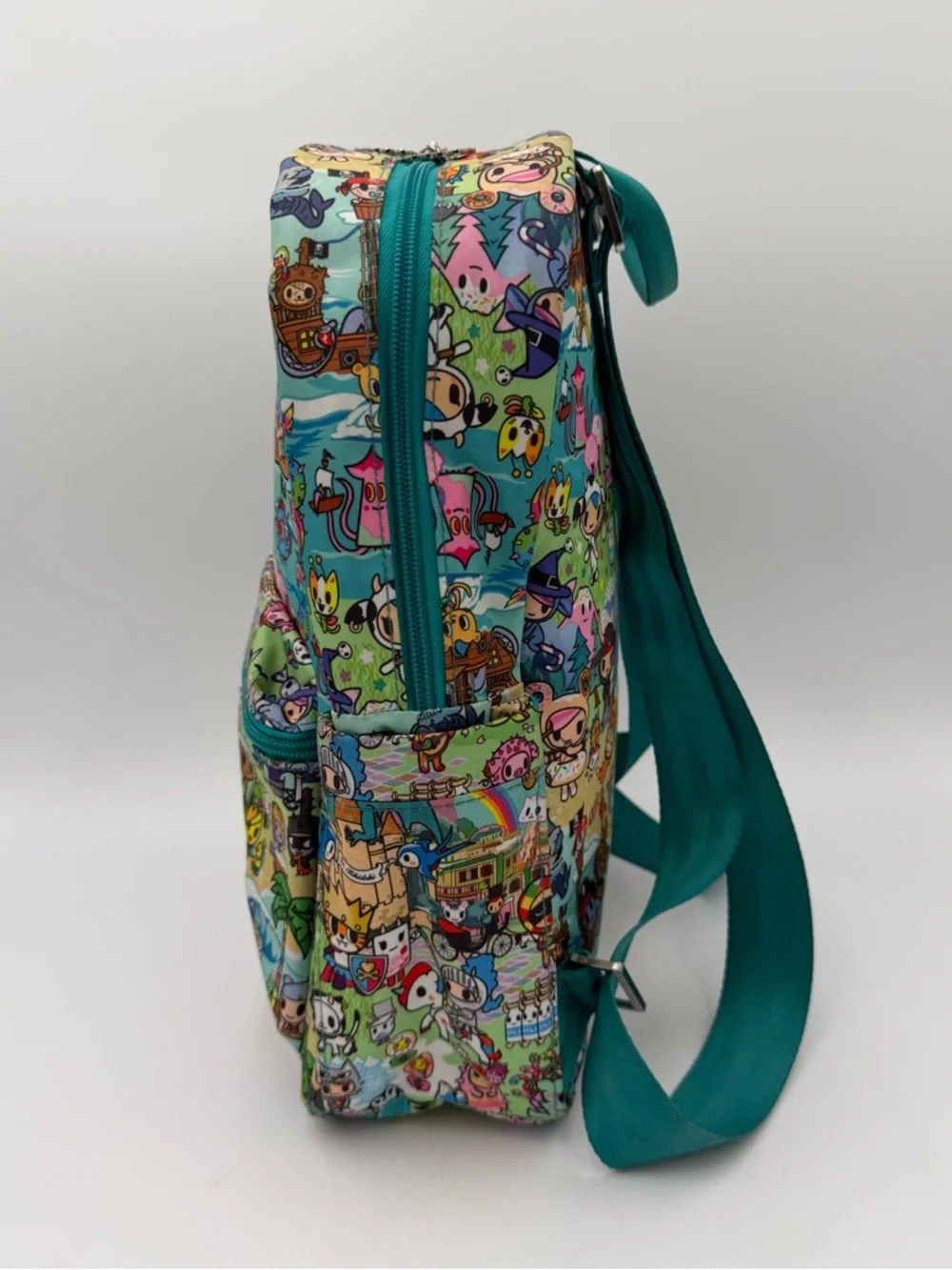 JuJuBe x tokidoki Fantasy Paradise Mini Be Backpack HTF Teal Lining EUC